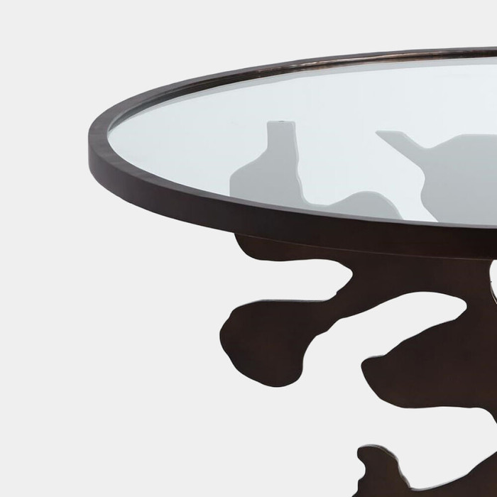 Global Views Ink Blot Dining Table - Bronze