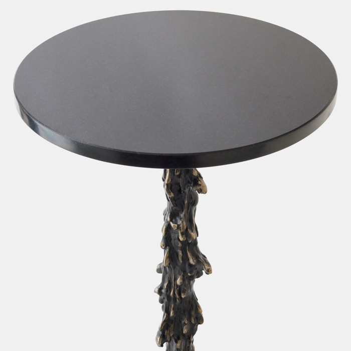 Global Views Melting Side Table - Black