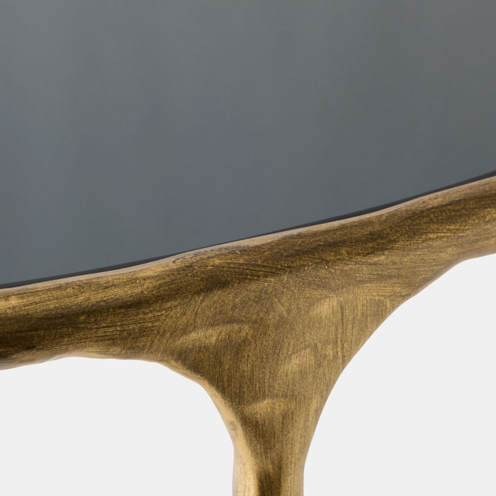 Global Views Hunter Side Table - Antique Gold