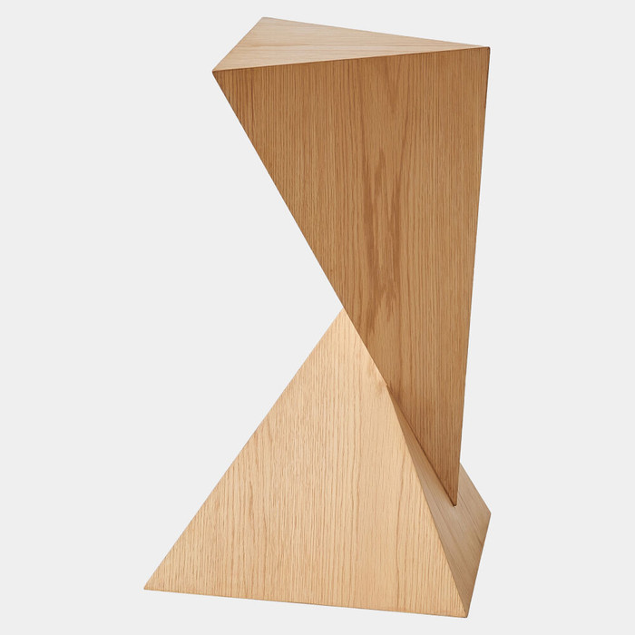 Global Views Spectrum Side Table - Oak