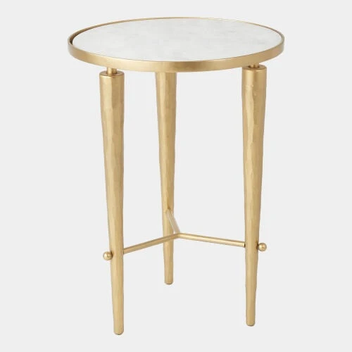Global Views Jasper Accent Table - Brass