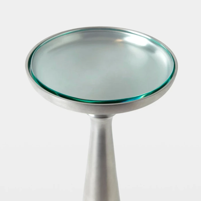 Global Views Minaret Accent Table - Satin Brass