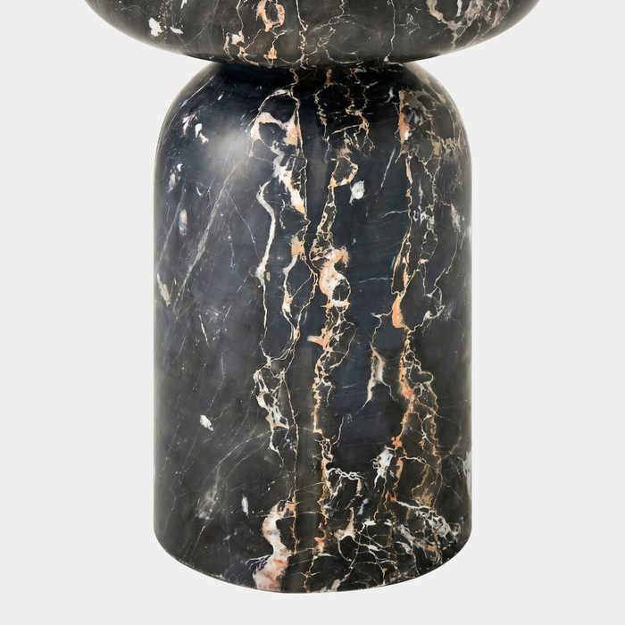 Global Views Tumble Accent Table - Golden Portoro Marble 