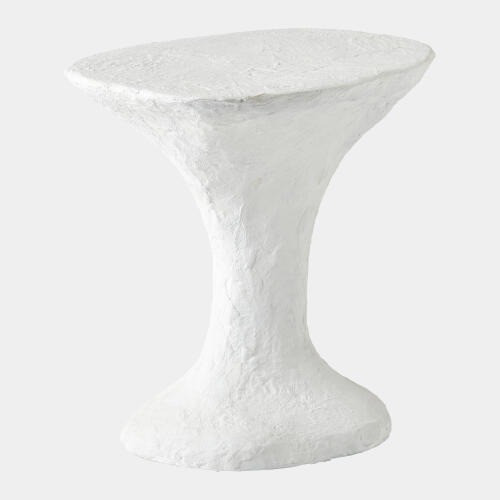 Global Views Primitive Accent Table - Soft White