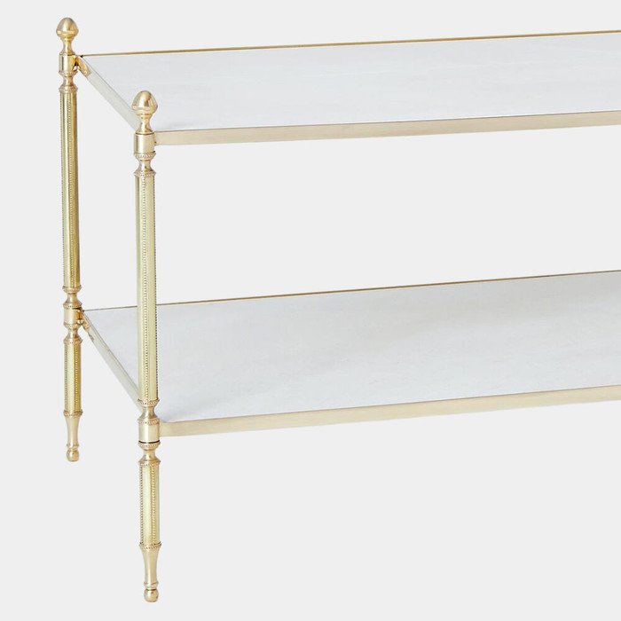 Global Views Acorn Cocktail Table - Brass