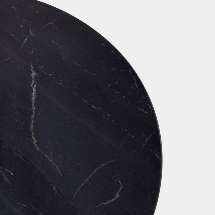 Global Views Urny Table - Bronze & Black Marble