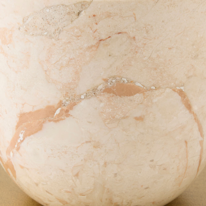 Global Views Urny Table - Gold & Gold Marble