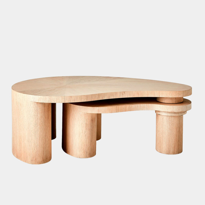 Global Views Casita Cocktail Table - Natural Oak