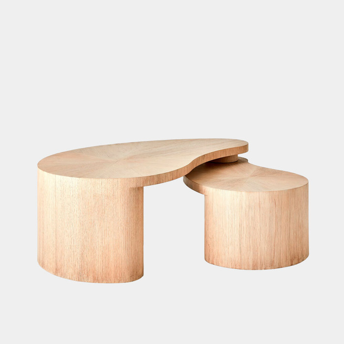 Global Views Casita Cocktail Table - Natural Oak