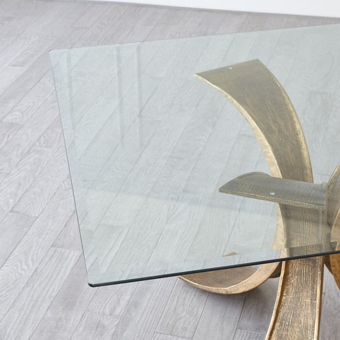 Global Views Tempered Glass Table Top - 96" x 48" x 1/2" Beveled