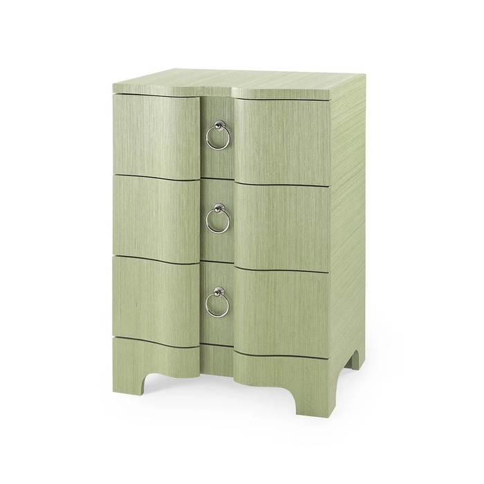 Villa & House Bardot 3-Drawer Side Table Spring Green