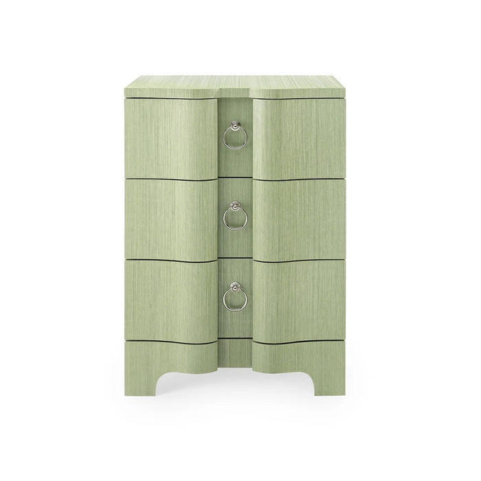 Villa & House Bardot 3-Drawer Side Table Spring Green