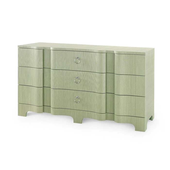 Villa & House Bardot Extra Large 9-Drawer Dresser Spring Green