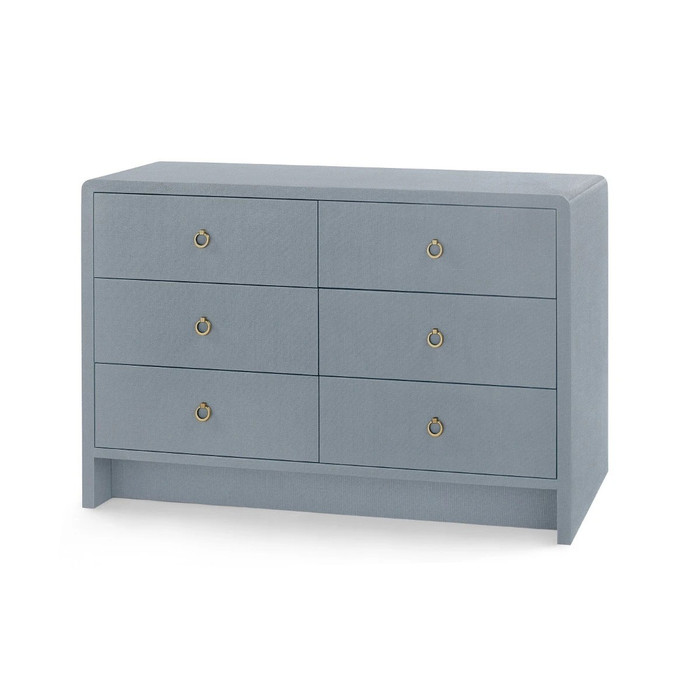 Villa & House Bryant Extra Large 6-Drawer Dresser Winter Gray