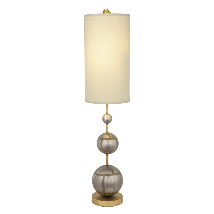 Lucas + McKearn Marie 35" Table Lamp in Silver Spheres