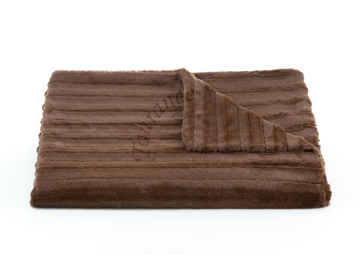 Tourance - Channel Throw in Chocolate