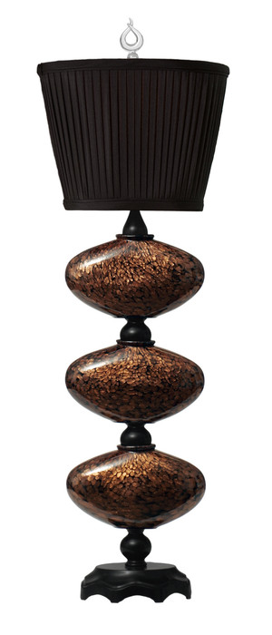 Thumprints Marilyn 38" Black and Bronze Table Lamp