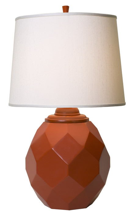 Thumprints Jewel Poppy 24" Satin Poppy Table Lamp