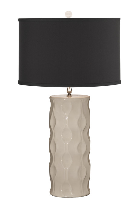 Thumprints Echo 29" Ivory Gloss Table Lamp