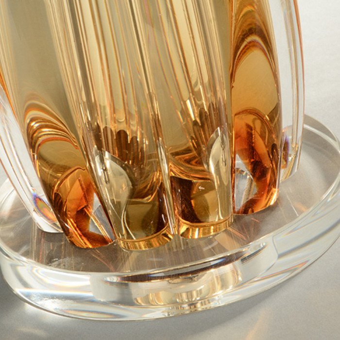 Lucas + McKearn Cognac 25" LED Table Lamp in Unique Amber Finish