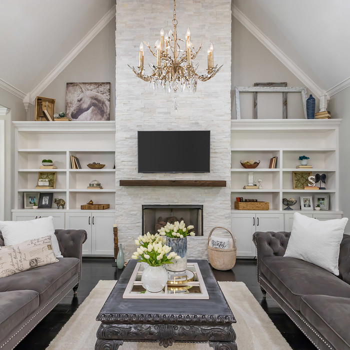 Alsace 12 Light Chandelier in Silver By Lucas +  McKearn