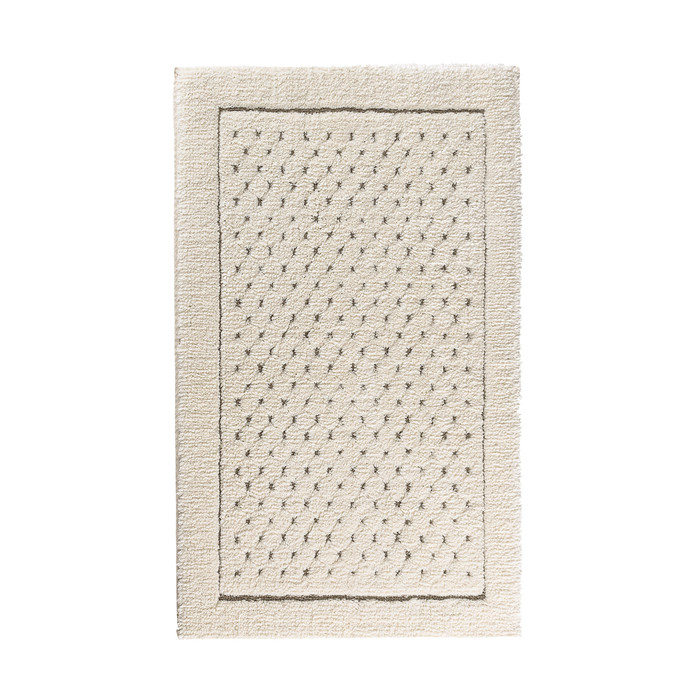 Linen Waffle Bath Rug by Graccioza