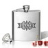 Stainless Steel Hip Flask (8 Oz) Personalized To Your Desire.   Baker Design
