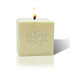 3'' Citrus Escape Palm Wax Candle - Monogram