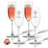 Icon Picker Personalized Champagne Flute Set Of 4 (Glass)(Beach/Nautical)