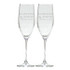 Personalized Champagne Flute Set Of 2 Name And Date (Glass)