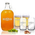 5 Piece Set: Growler  64 Oz.  & Beer Can Glasses 16 Oz (Set Of 4) Personalized Sport Food Drinks