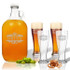 5 Piece Set: Growler  64 Oz.  &  Pilsner Glass 16Oz (Set Of 4) Personalized Scotts Design