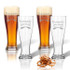 Personalized Oars Pilsner Glass: Set Of 4