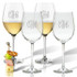 Personalized Wine Stemware - Set Of 4 (Glass)-Personalized