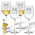 Icon Picker Personalized Wine Stemware - Set Of 4 (Glass)(Beach Nautical)
