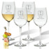 Personalized Rope Anchor Wine Stemware - Set Of 4 (Glass)