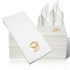 25 Linen-Like Disposable Guest Towels - Gold Grad Cap