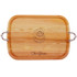 Everyday Collection: Large Serving Tray With Nouveau Handles Personalized Santa