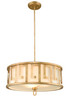 Large Lemuria 3-Light Pendant in Warm Distressed Gold