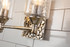 Mosaic 2-Light Vanity Light in silver