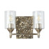 Mosaic 2-Light Vanity Light in silver