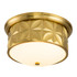 Epsilon Aged Brass Flushmount