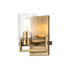 Estes 1 Light Wall Sconce in Aged Brass