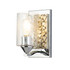 Bocage 1 Light Wall Sconce in Silver and Gold