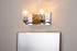 Bocage 2 Light Wall Vanity Light in Silver and Gold