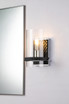Mazant 1 Light Wall Sconce in Black and Chrome