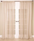 Linen Sheer Natural Stripe Curtain