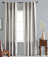 Linen two-tone Grey Stripe Curtain