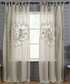 Natural Linen Lace and Embroidery Curtain