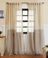 Pure Linen Two Colored Linen Curtain